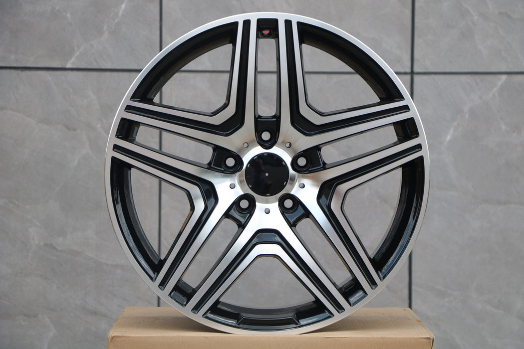 AMG ML63 Style Wheels Black Machined Face