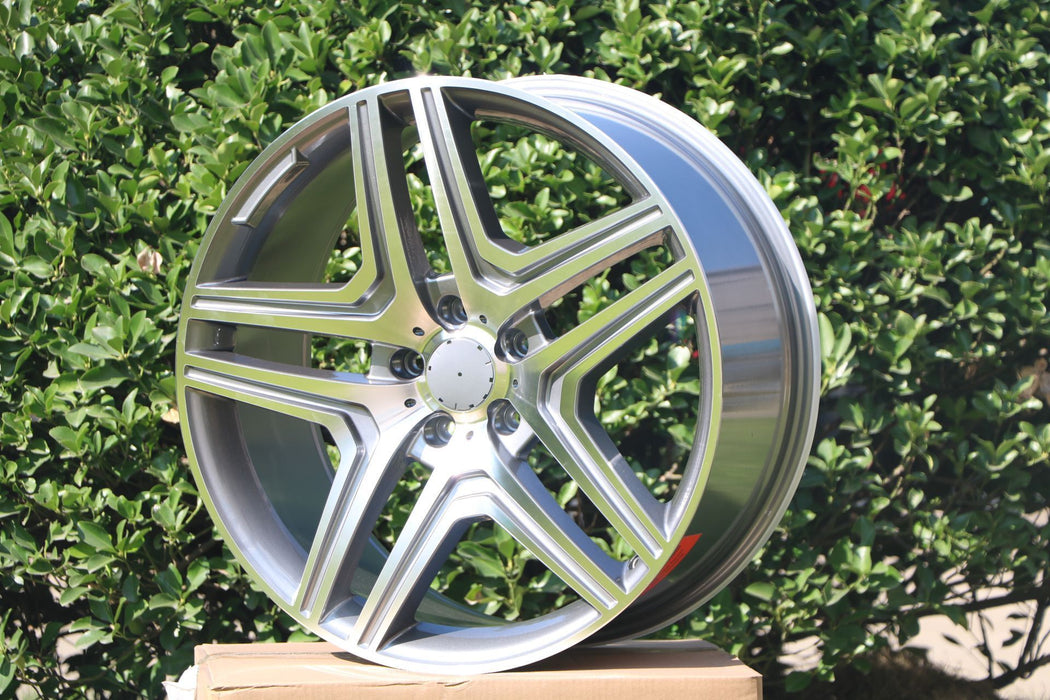 AMG ML63 Style Wheels Silver Machined Face