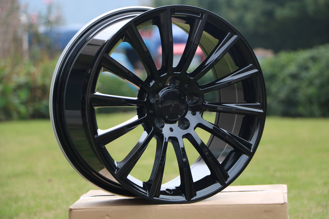 17 Inch AMG Multispoke Wheels Gloss Black