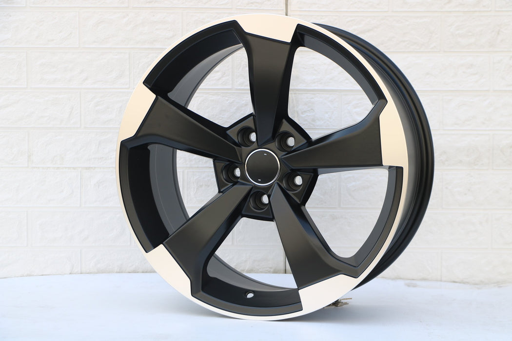 Audi S4 Wheels Matte Black Machined Face