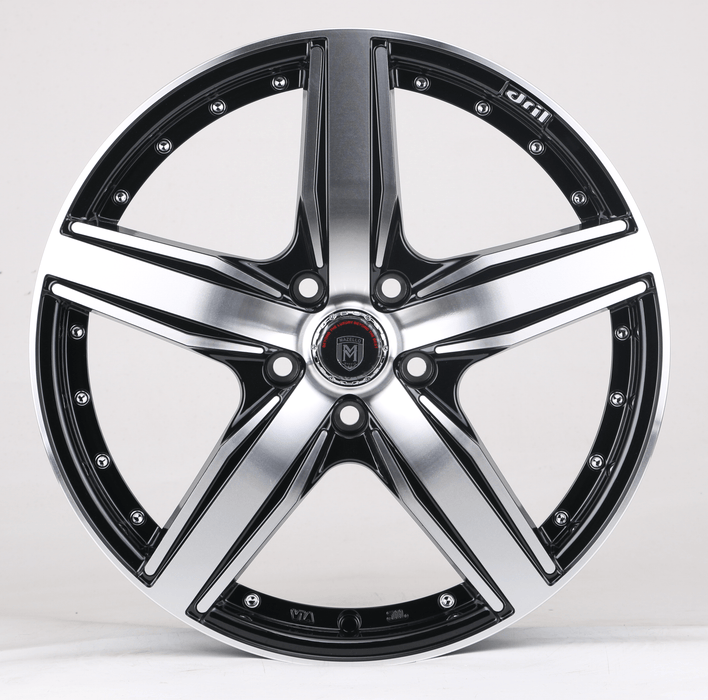 Star Style Wheels Black Machined Face