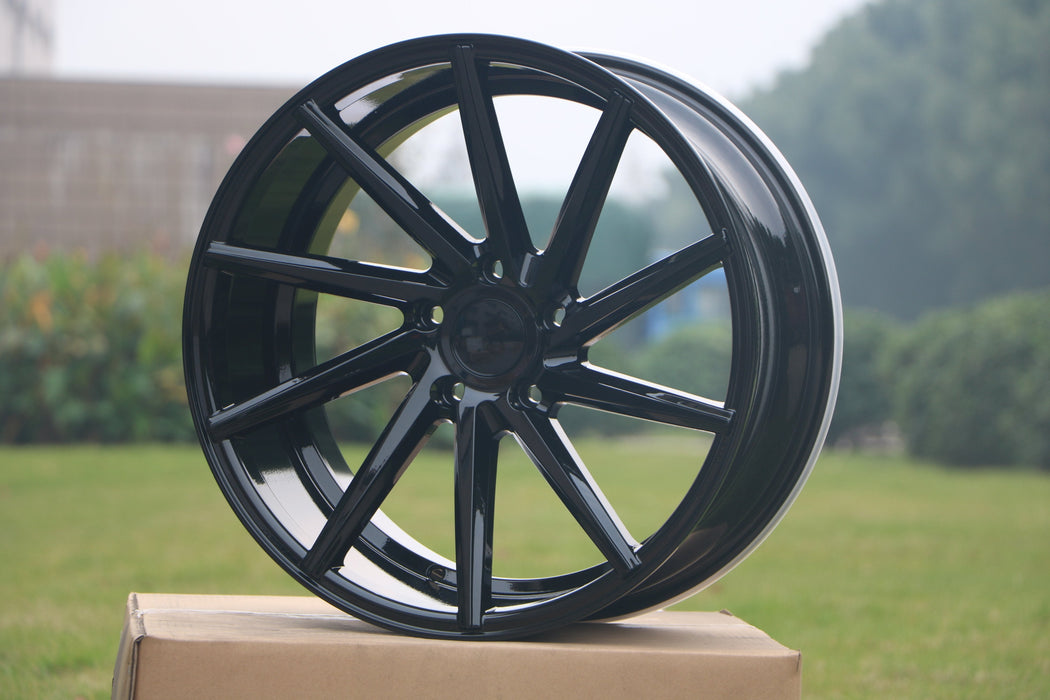 Swirl Style Wheels Gloss Black