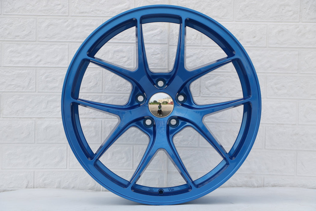 Vortex Style Wheels Blue