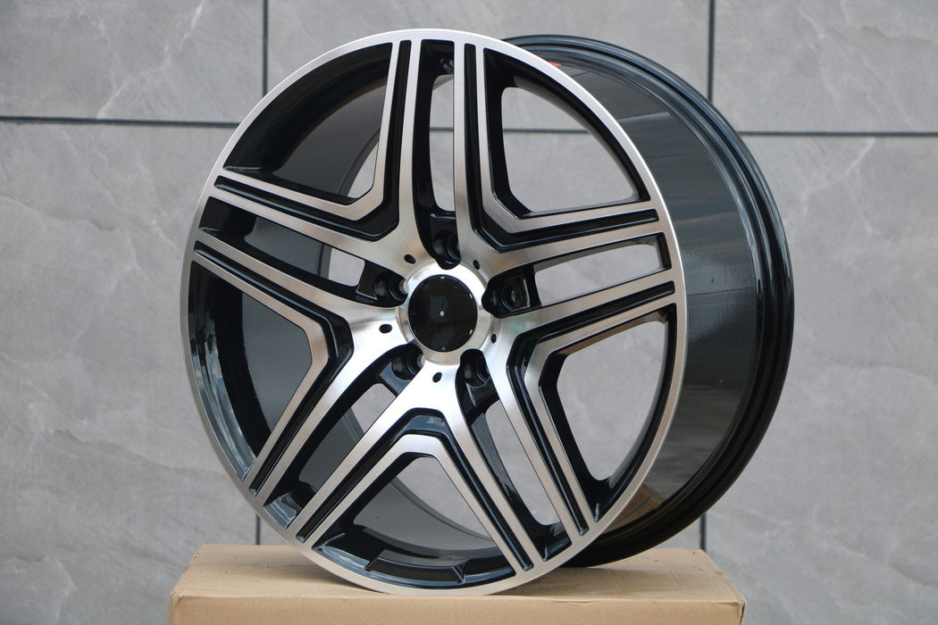 AMG ML63 Style Wheels Black Machined Face