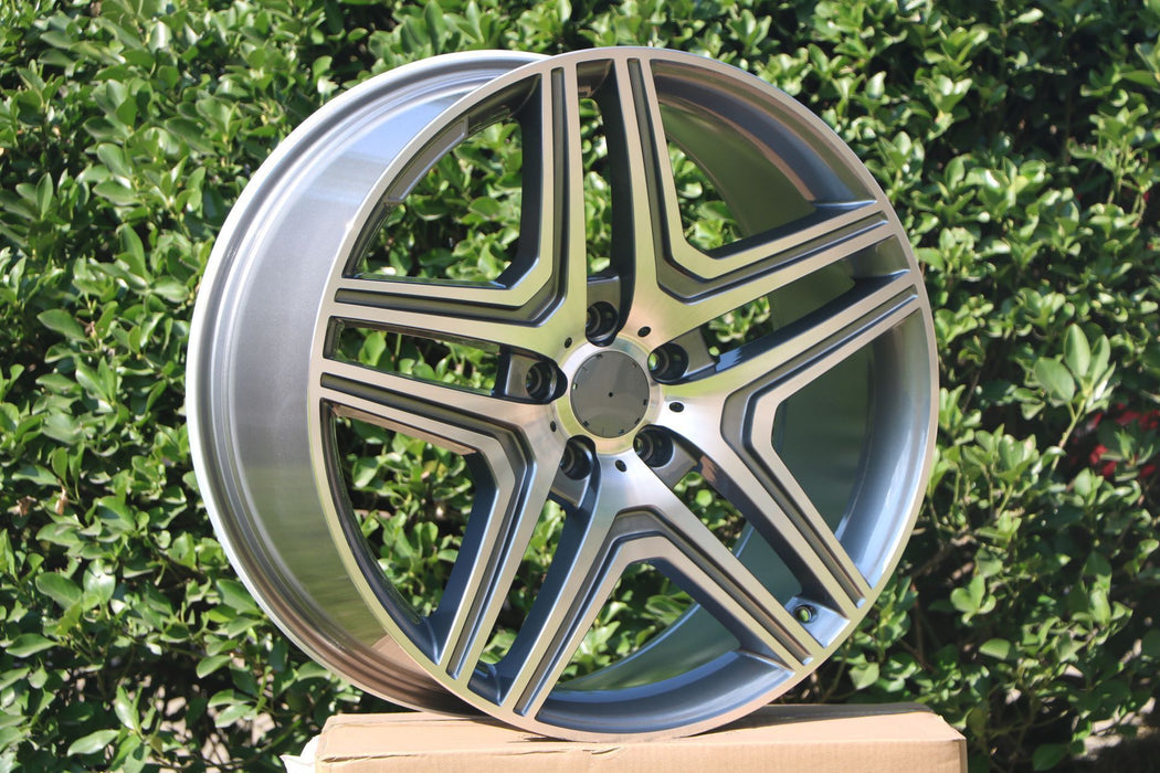 AMG ML63 Style Wheels Silver Machined Face