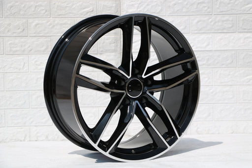 Audi RS6 Wheels Black Machined Face