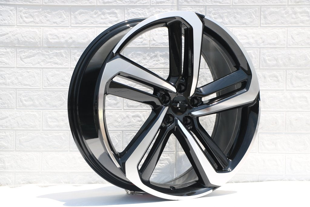 Honda Accord Sport Wheels Black Machined Face