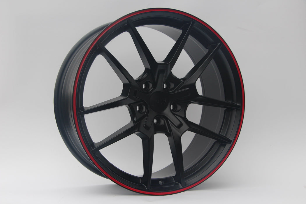 Honda Civic Type R FK8 LE BBS Style Wheels Matte Black