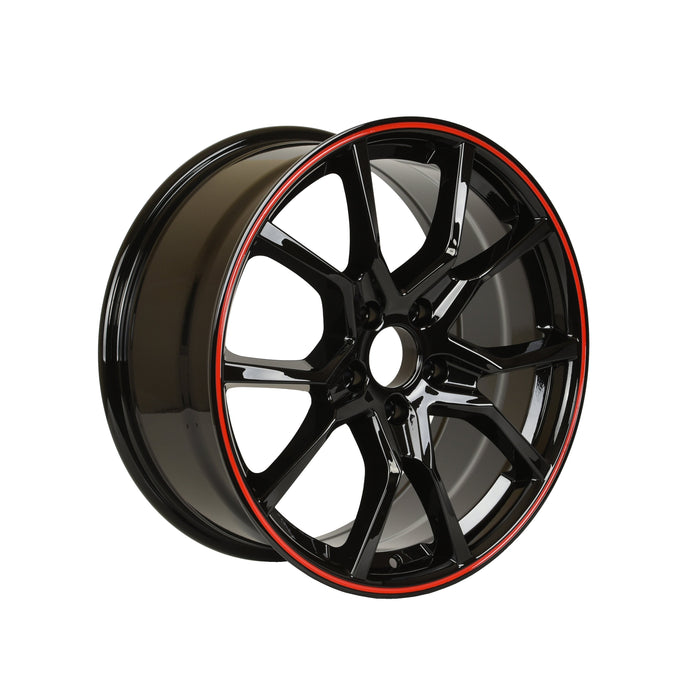 Honda Civic Type R Wheels Black Red Lip