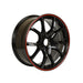 Honda Civic Type R Wheels Black Red Lip