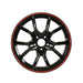 Honda Civic Type R Wheels Black Red Lip