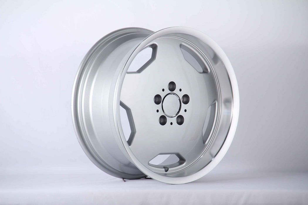 AMG Monoblock Larzon Style Wheels Silver