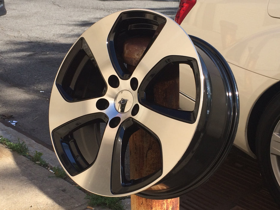 Volkswagen GTI Austin Wheels Black Machined Face