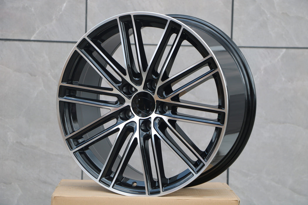 Porsche Cayenne Wheels Black Machined Face