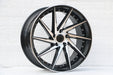 Swirl Style Wheels Black Machined Face with Rivets