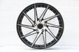 Swirl Style Wheels Black Machined Face with Rivets