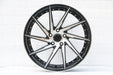 Swirl Style Wheels Black Machined Face with Rivets