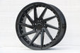 Swirl Style Wheels Gloss Black with Rivets