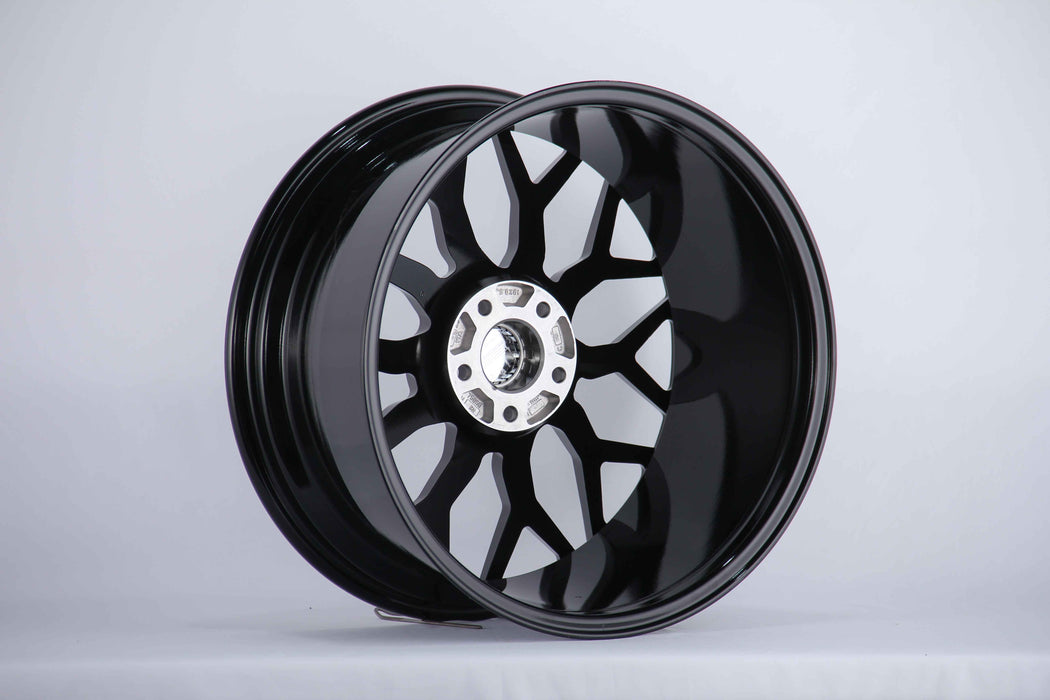HF Mesh Style Wheels Black Machined Face