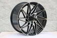KT Style Wheels Black Machined Face