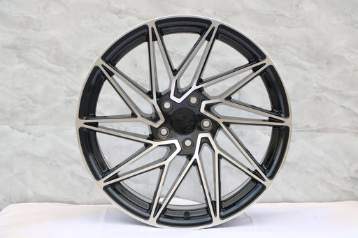 KT Style Wheels Black Machined Face