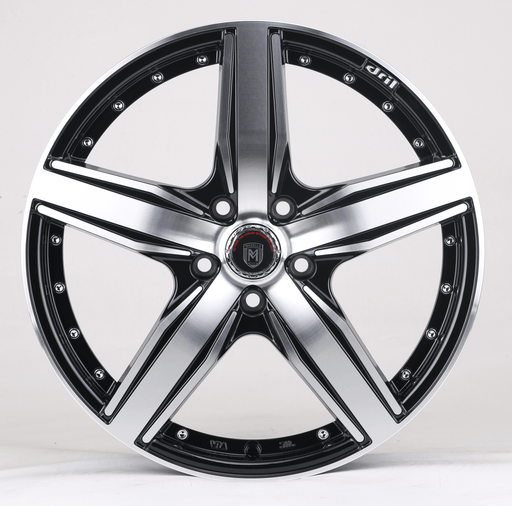 Star Style Wheels Black Machined Face