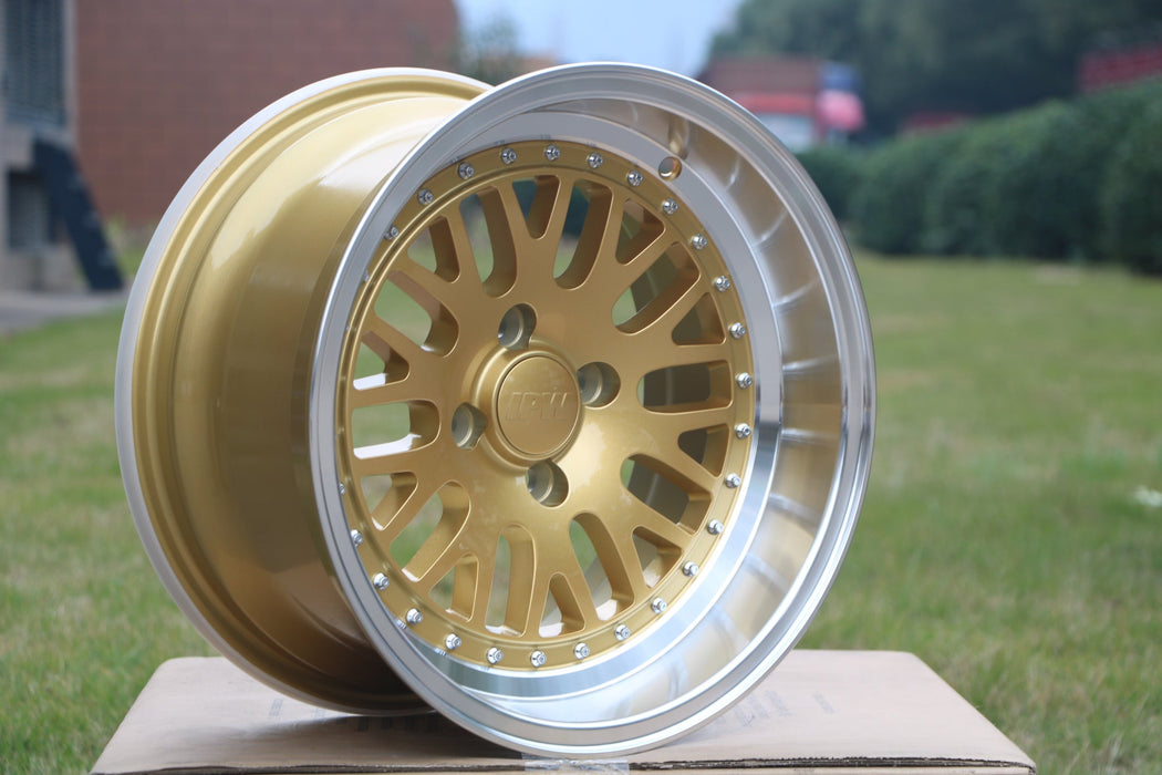 LM Style Wheels Gold Machined Lip