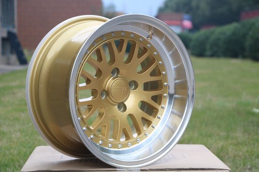 LM Style Wheels Gold Machined Lip