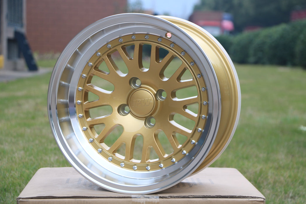 LM Style Wheels Gold Machined Lip