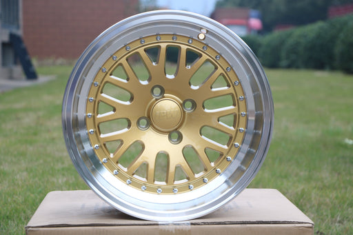 LM Style Wheels Gold Machined Lip