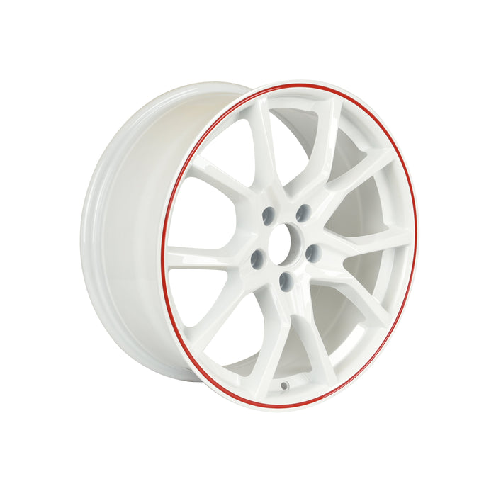 Honda Civic Type R Wheels White Red Lip