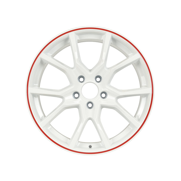 Honda Civic Type R Wheels White Red Lip