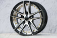 AN Style Wheels Black Machined Face