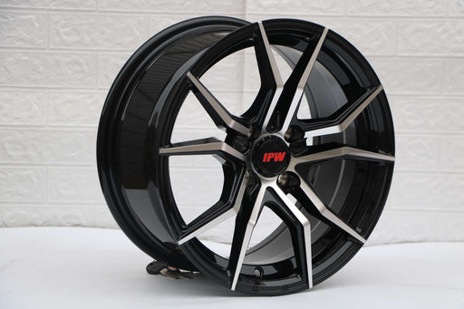 RC Style Wheels Black Machined Face