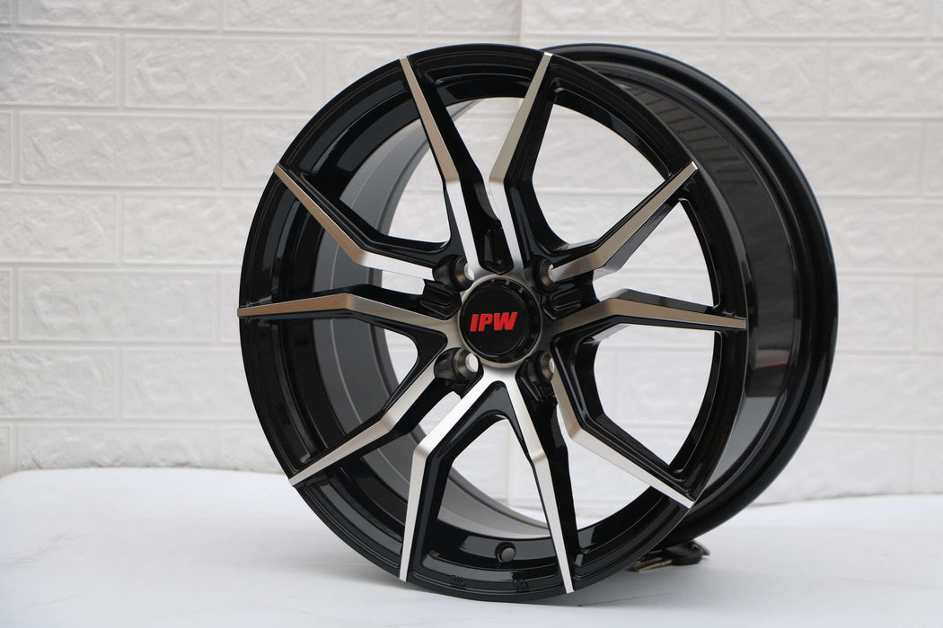 RC Style Wheels Black Machined Face