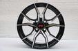 RC Style Wheels Black Machined Face