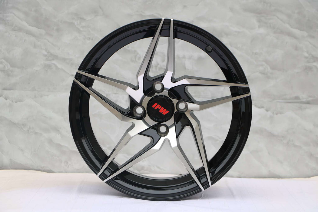 Diamond Style Wheels Black Machined Face