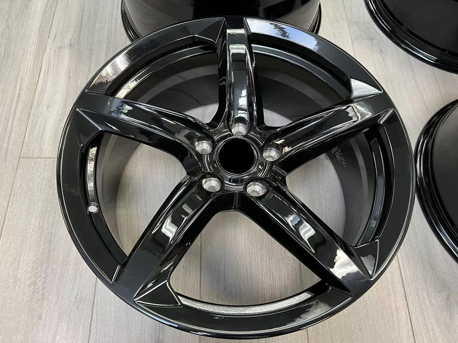 Corvette C8 Z06 Wheels Gloss Black